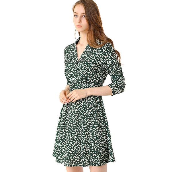 floral a line dress