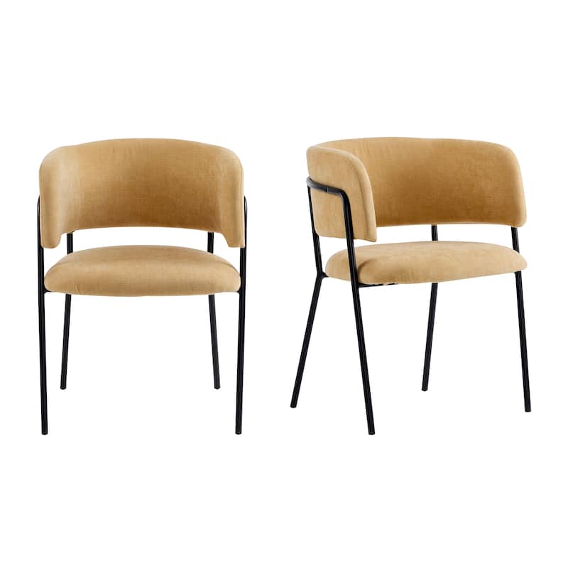 Upholstered Arm Chair Dining Chair Set of 2