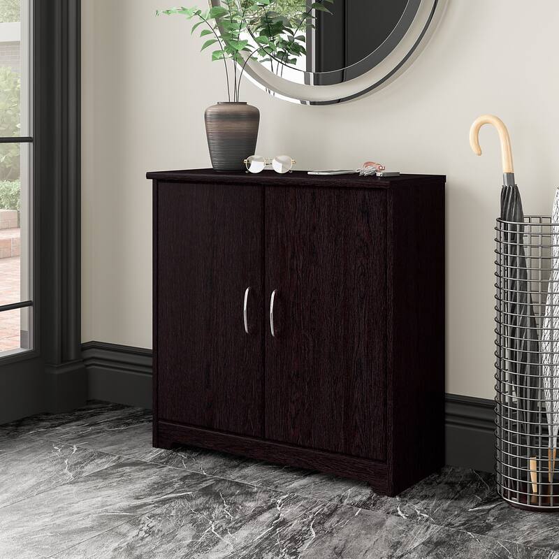 Cabot Small Entryway Cabinet with Doors by Bush Furniture