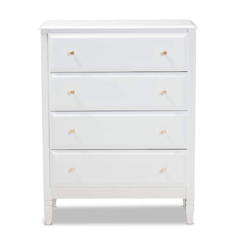 Naomi Classic and Transitional 4-Drawer Bedroom Chest