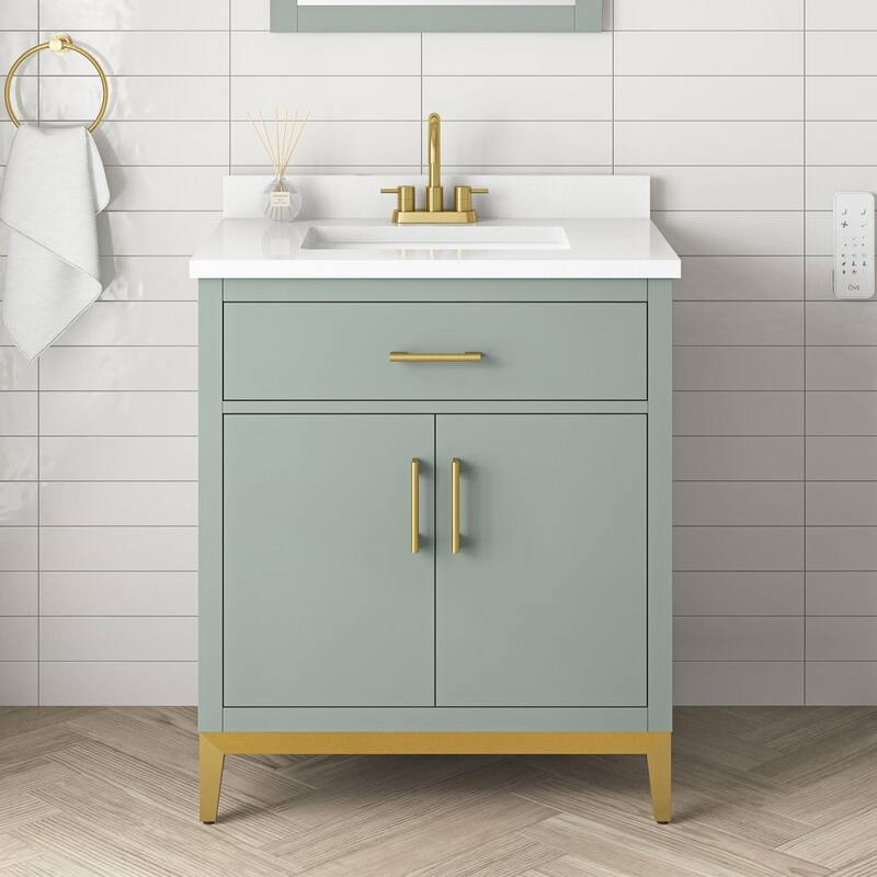 Miseno MV-ALDE30-15VVAR Alder 30" Free Standing Single Basin Vanity - Sage Green