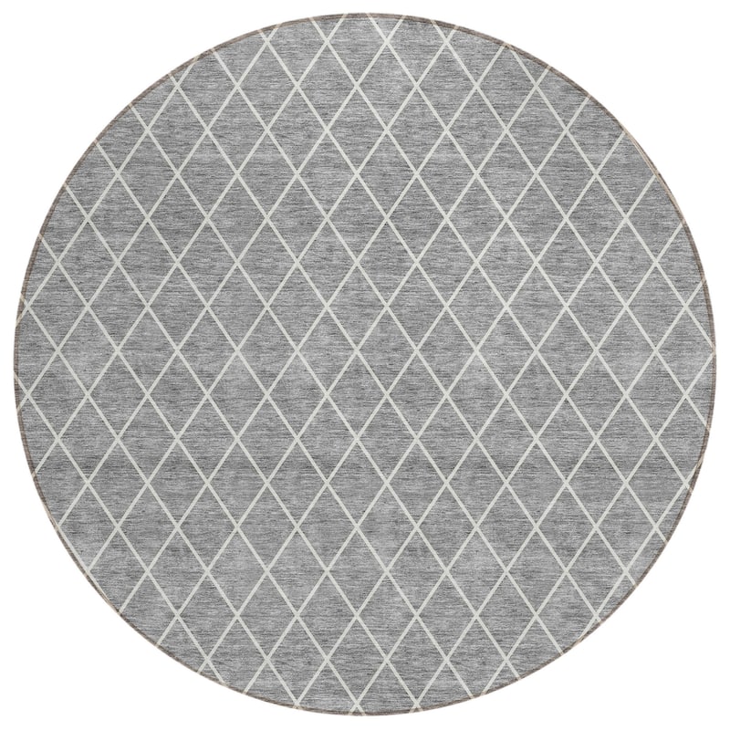 HomeRoots Geometric Transitional Rectangle Outdoor Rug