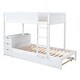 preview thumbnail 29 of 34, Twin-Over-Twin Bunk Bed with Twin size Trundle, Storage and Desk