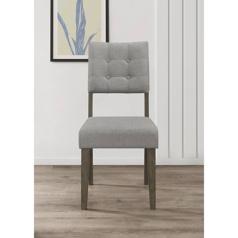 Derry 7-pieces Dining Table and Chair - 6 Chairs - Taupe