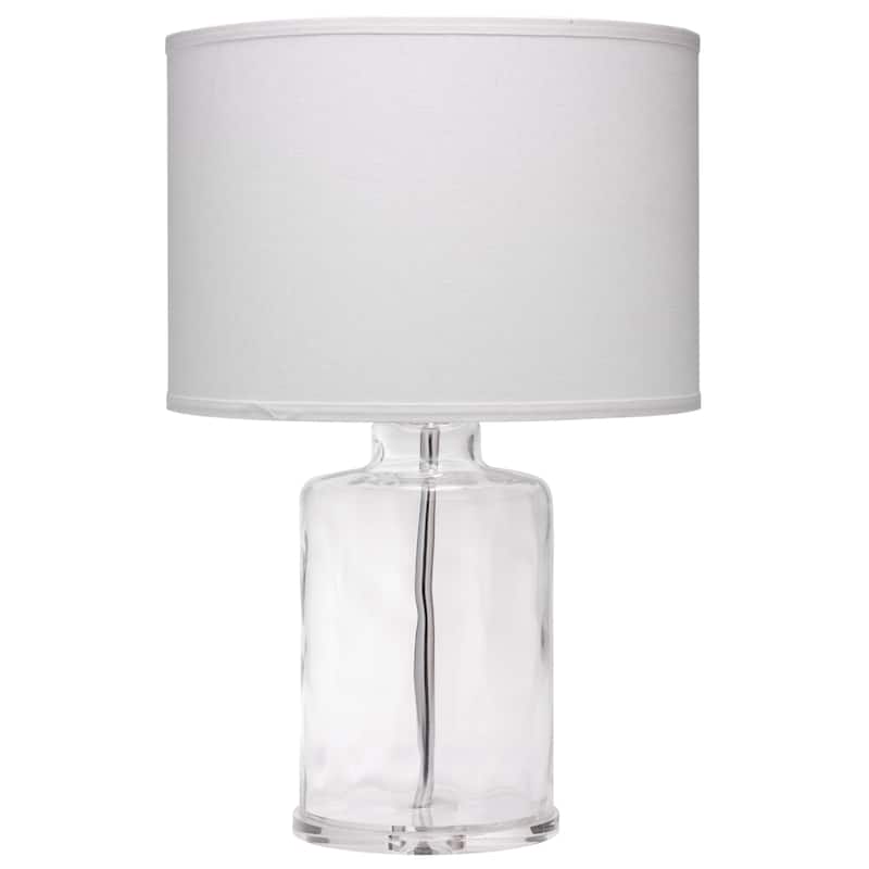 Jamie Young Napa Glass Table Lamp with Linen Shade