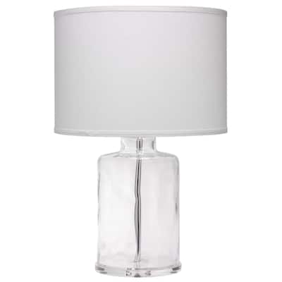 Jamie Young Napa Glass Table Lamp with Linen Shade