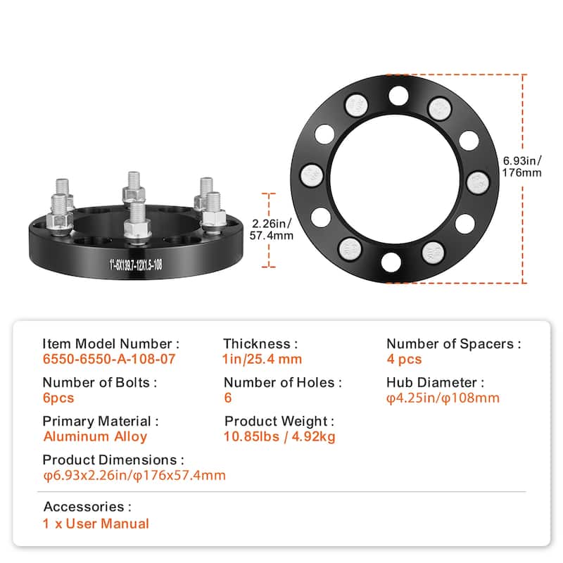Wheel Spacers，Wheel Adapters Fit for Various Cars.