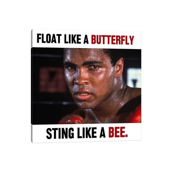 Icanvas Float Like A Butterfly Sting Like A Bee By Muhammad Ali Enterprises Canvas Print Overstock Icanvas Float Like A Butterfly Sting Like A Bee By Muhammad Ali Enterprises Canvas Print Overstock