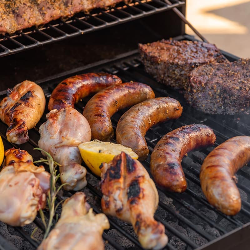 Nexgrill 17.5" Charcoal Barrel Grill w/ Side Table