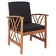 preview thumbnail 88 of 117, SAFAVIEH Fontana 4-piece Acacia Solid Wood Outdoor Conversation Patio Set
