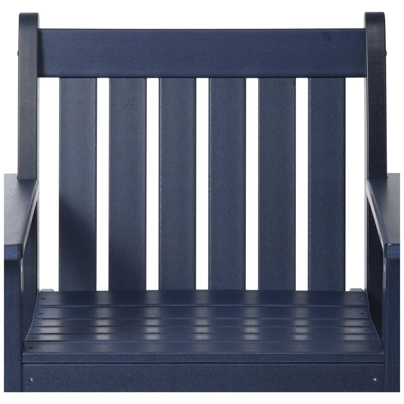 Polytrends Laguna Outdoor Patio Garden Arm Chair Set with Side Table