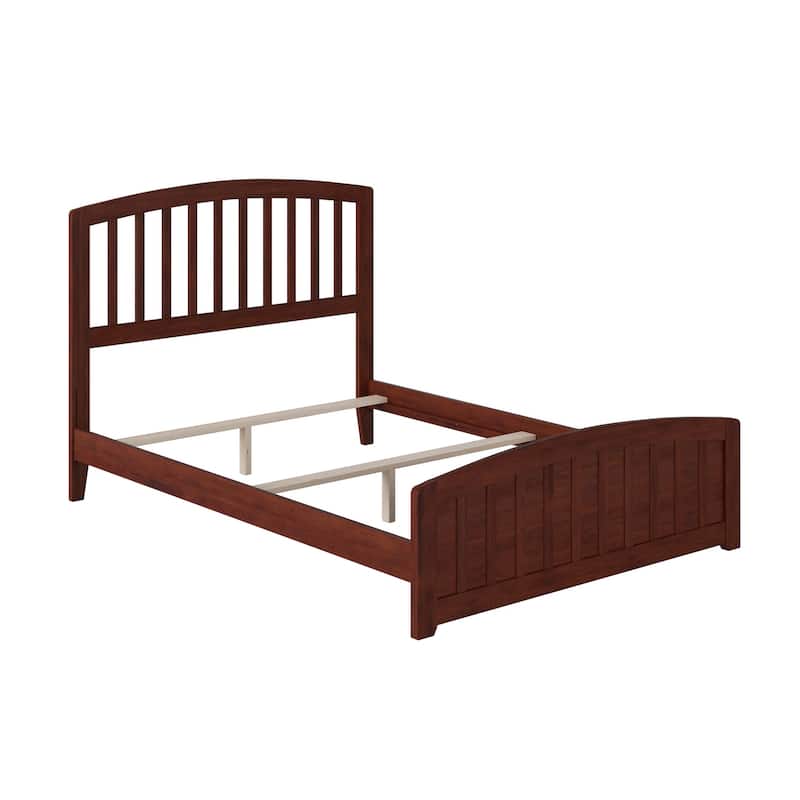 Richmond Full Foundation Bed Frame with Matching Footboard in Walnut - Walnut - Full