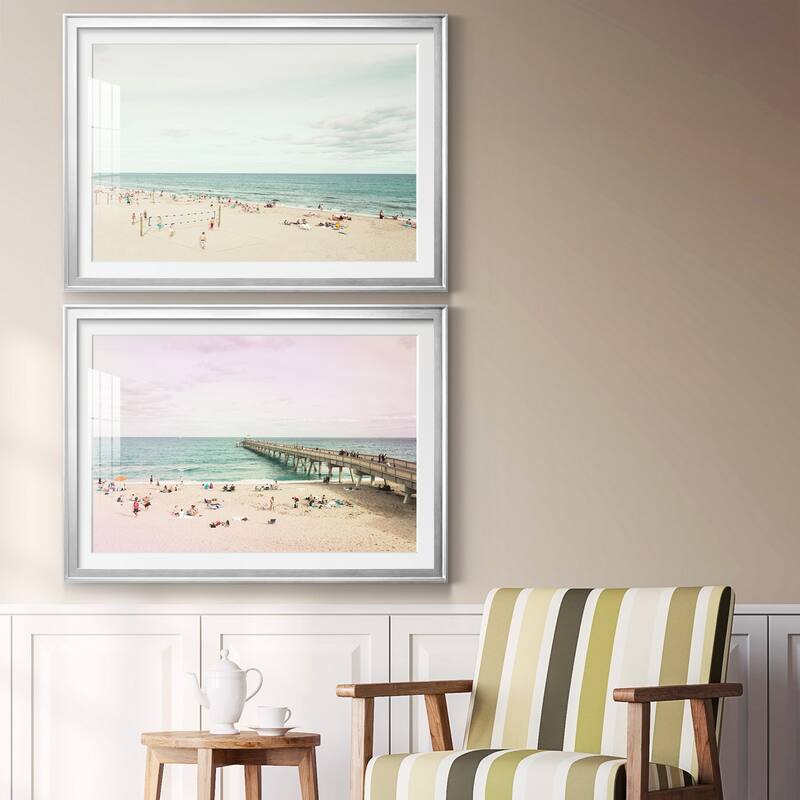 Day at the Beach Premium Framed Print - Ready to Hang