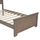preview thumbnail 24 of 30, Farmhouse Wooden Platform Bed with Panel Headboard for Teen Room