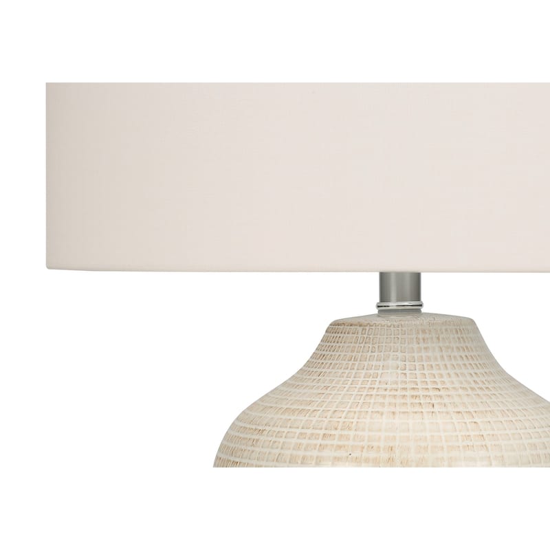 Lighting, 26"h, Table Lamp, Cream Ceramic, Ivory / Cream Shade, Contemporary