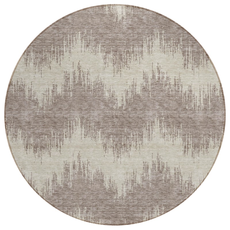 HomeRoots Chevron Transitional Rectangle Outdoor Rug