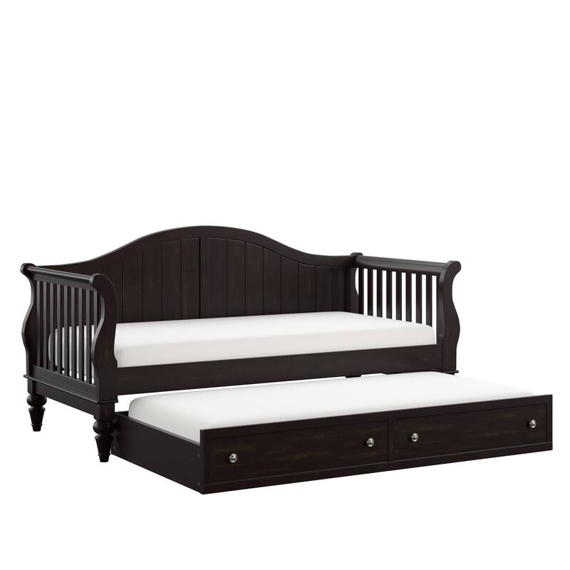Wallace Traditional Wood Slat Daybed and Trundle by iNSPIRE Q Classic