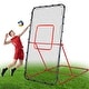 preview thumbnail 9 of 7, 7x4ft Volleyball Rebounder Net - 90° Foldable Angle for backyard, Trainer for Volleying/Bumping/Spiking Practice