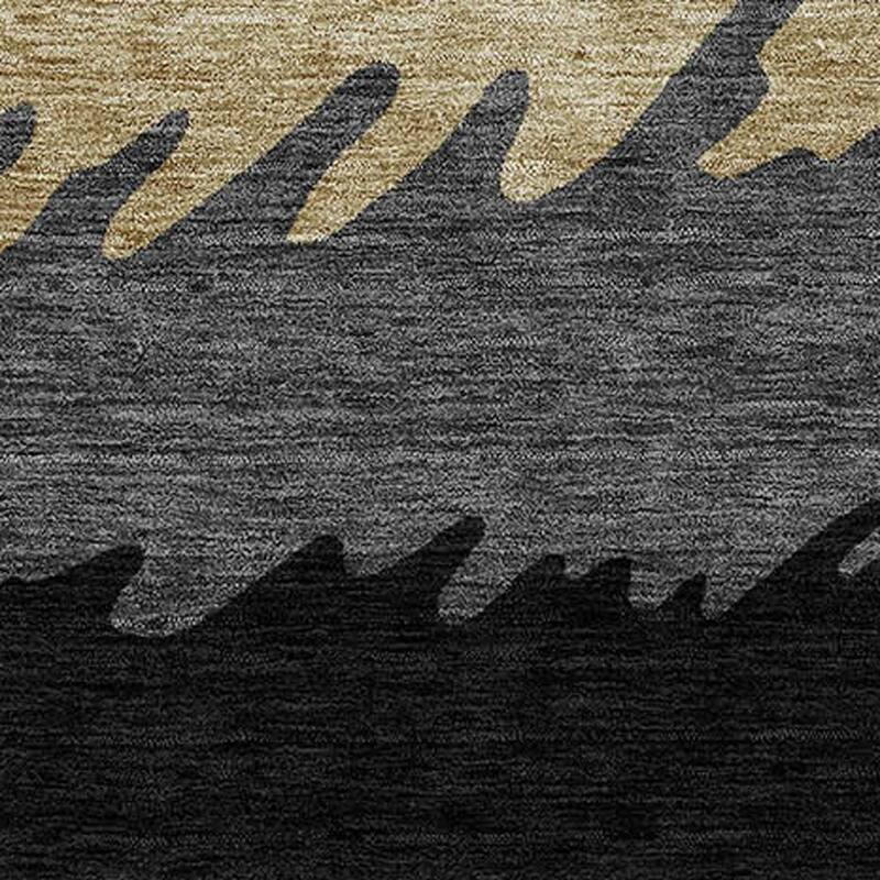 HomeRoots Striped Transitional Rectangle Outdoor Rug