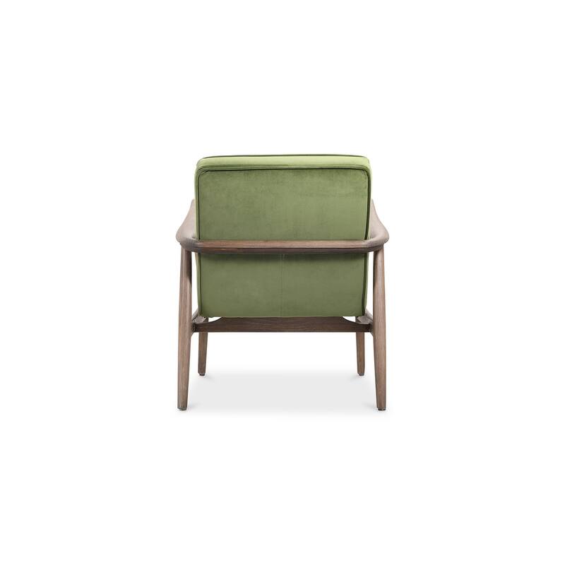Aurelle Home Ash Wood and Upholstery Arm Chair - 30" wide x 27" deep