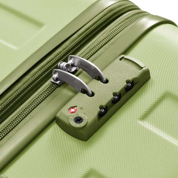 Light Green New Model Spinner Luggage Sets 3 Piece Durable