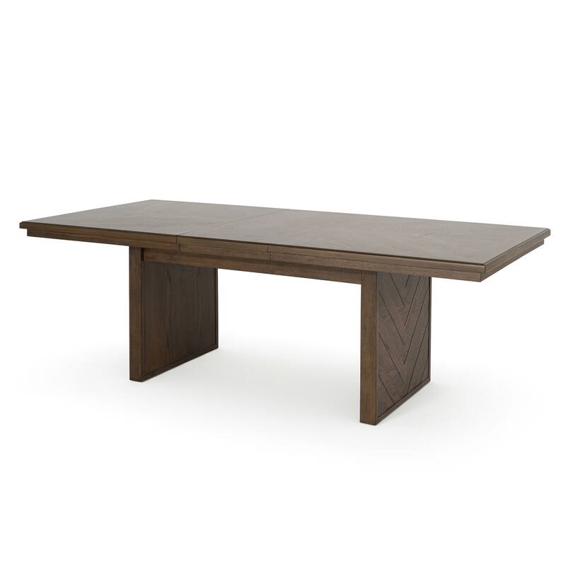 Furniture of America Virex Rustic 5-Piece Solid Wood Extendable Dining Table Set