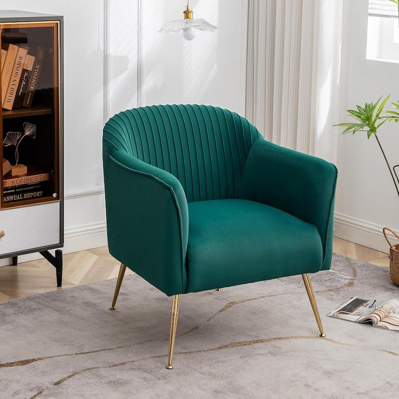 Contemporary Velvet Accent Chairs