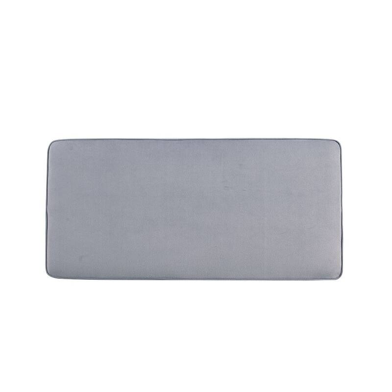 Manhattan Comfort Abigail Mid-Century Modern Velvet Upholstered Bench