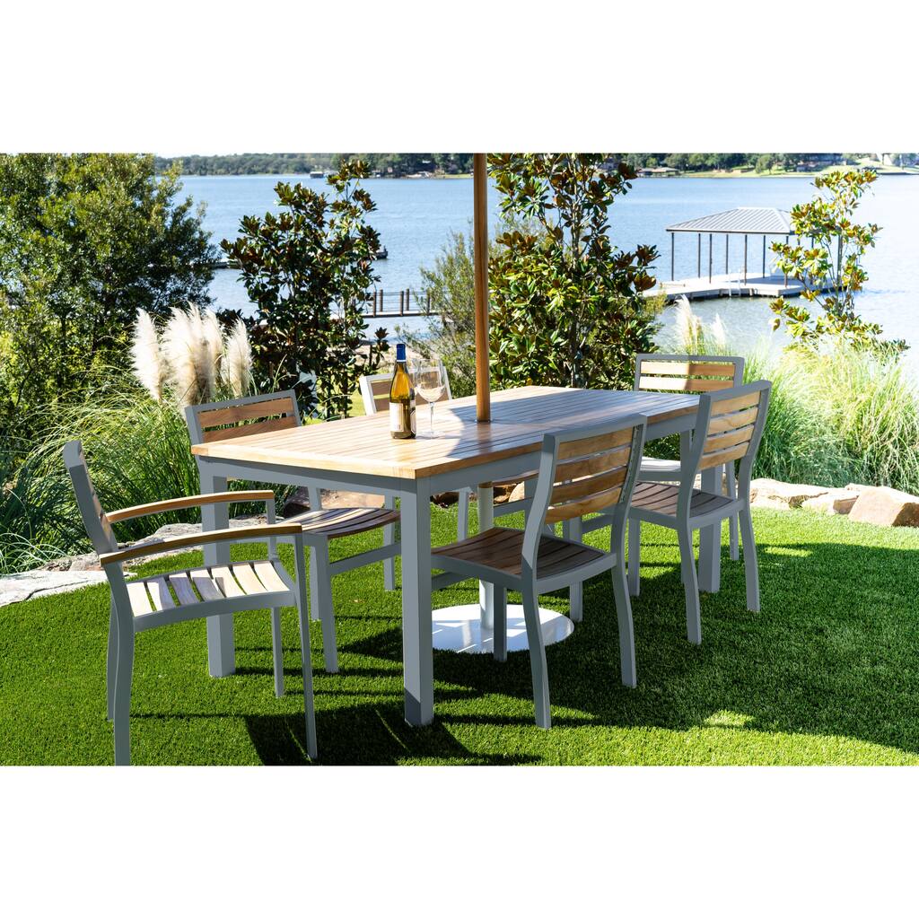 Catalina Outdoor Patio Rectangle Dining Table - N/A