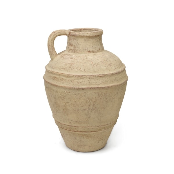 slide 2 of 4, Artissance 18"H Brown Pottery Bottle With Handle Vintage Finish Brown