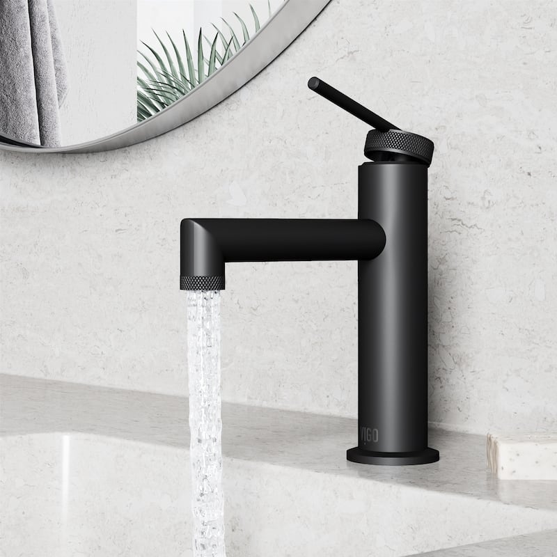 VIGO Sterling 7" H Single Handle Single Hole Bathroom Faucet
