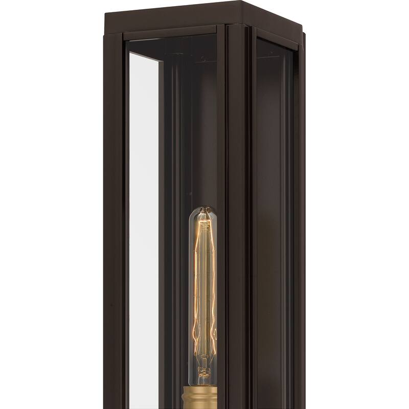 Avon 1-Light Western Bronze Outdoor Wall Lantern