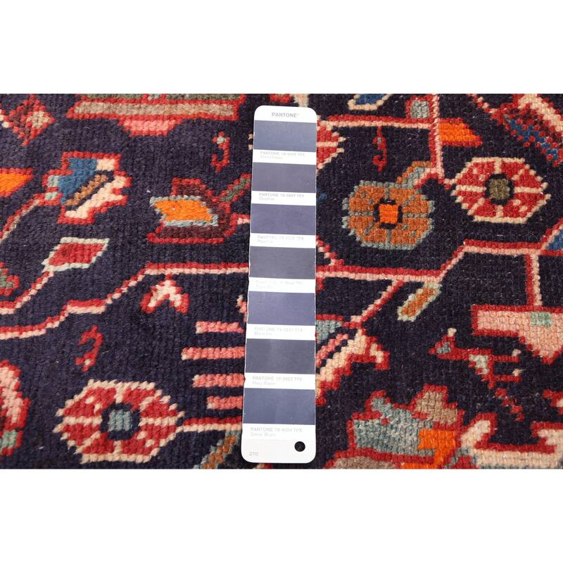 ECARPETGALLERY Hand-knotted Andelz Dark Navy Wool Rug - 4'6 x 8'10