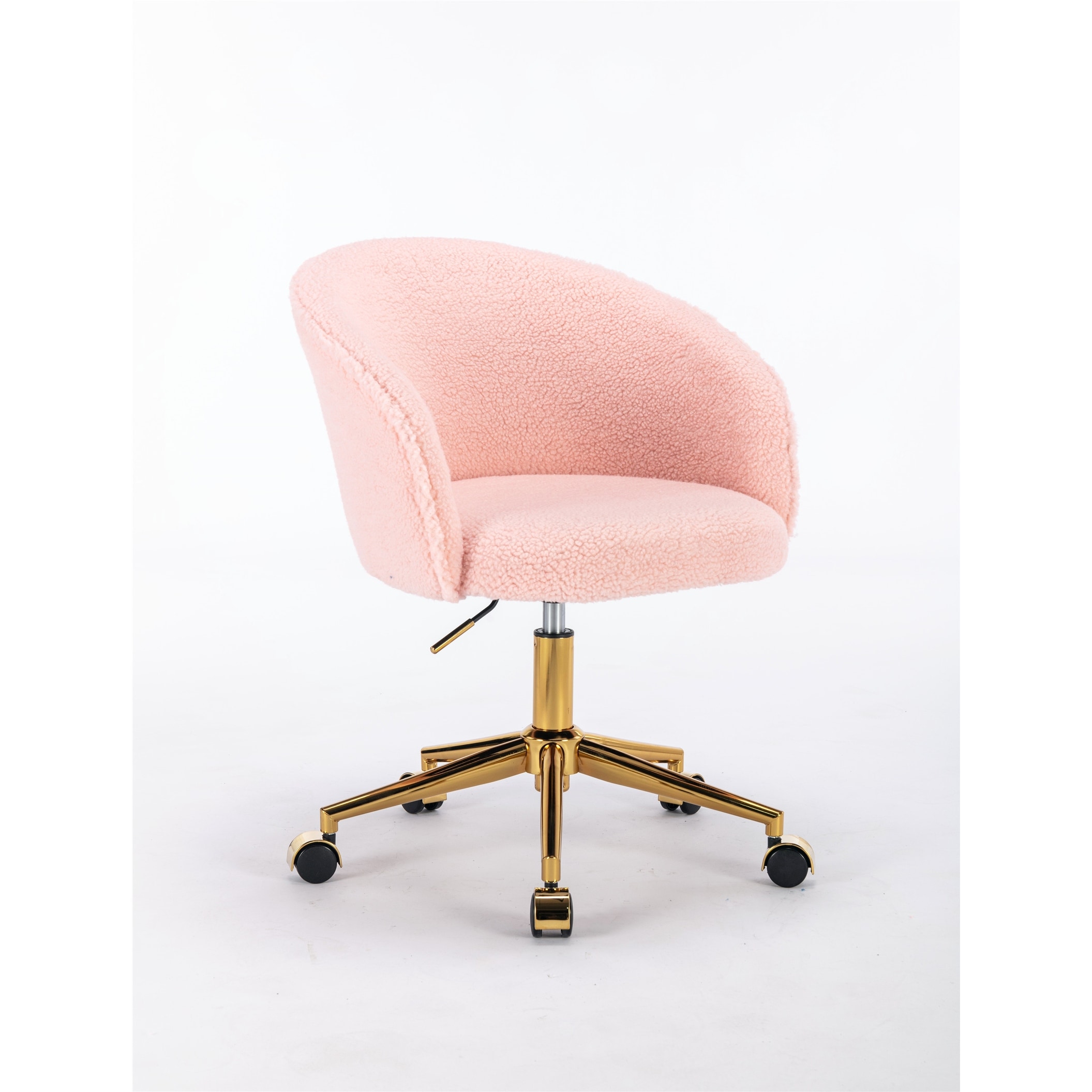 Mid-Century Ergonomic Office Chair with Adjustable Height,Swivel Rolling Desk Chair with Breathable Fabric for Home Office