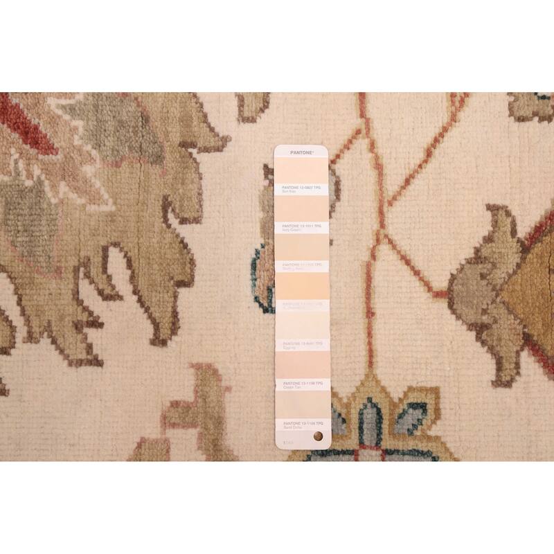 ECARPETGALLERY Hand-knotted Jules Serapi Ivory Wool Rug - 10'1 x 13'9