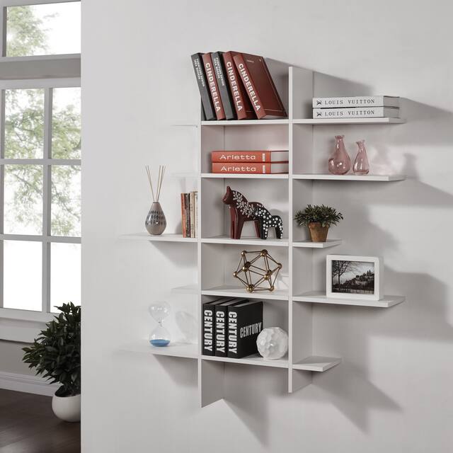 Danya B. Five Level Asymmetric Shelf - White