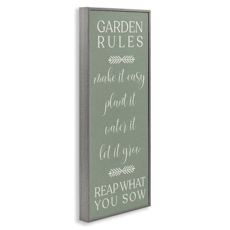 Stupell Reap What You Sow Gardening Framed Giclee Art Design By Lil' Rue