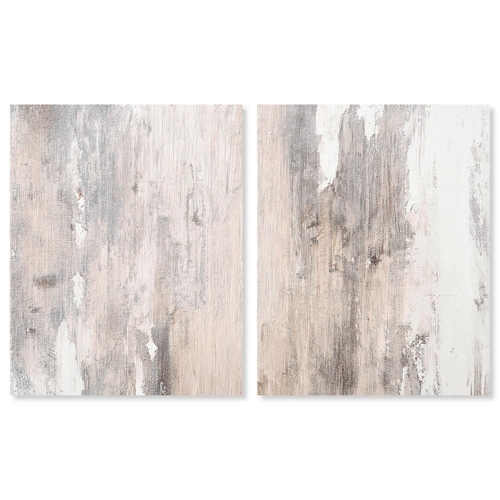 Striated Texture I Canvas Set of 2 by Art Remedy, Gallery Wrapped