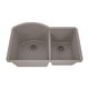 preview thumbnail 1 of 6, 32 Inch Lexicon Platinum Quartz Composite Drop-in Undermount Galaxy Concrete Kitchen Sink LP-7030-C-SO Galaxy Concrete
