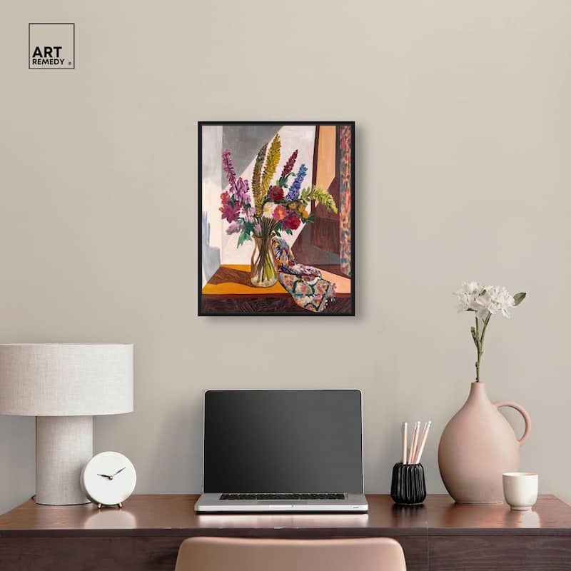 Warm Tones and Blooms Canvas by Art Remedy