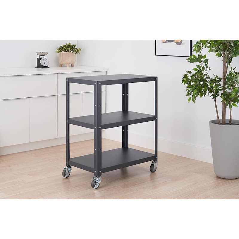 TRINITY Metal Utility Cart 30x18x36