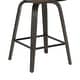 preview thumbnail 25 of 78, Skara Mid-Century Swivel Counter Stool, Upholstered Counter Height Chair with Bentwood Legs