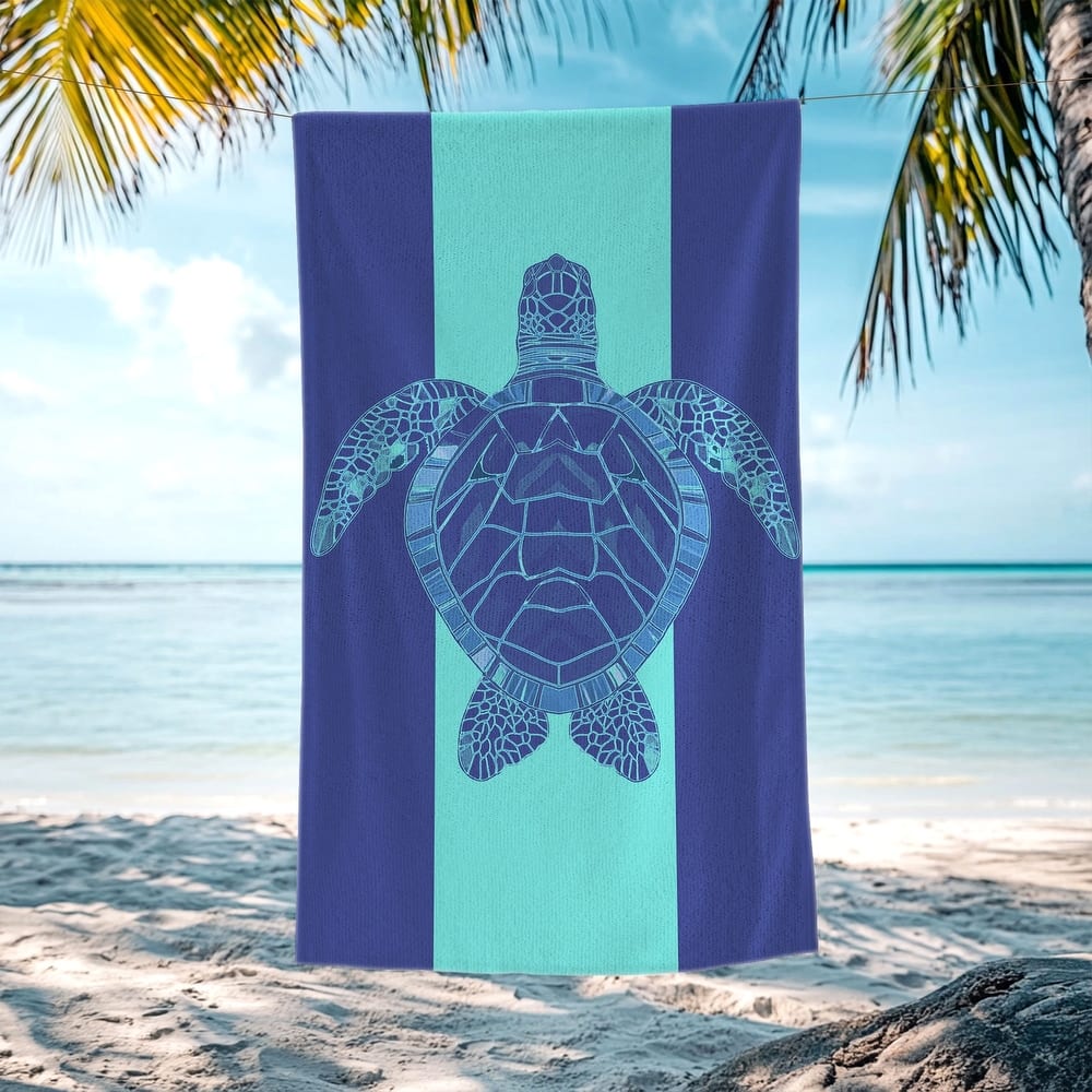 Large Turtle Shark Seahorse Beach Towel Pool Swimming Towels 30" X 60", 35"x70"