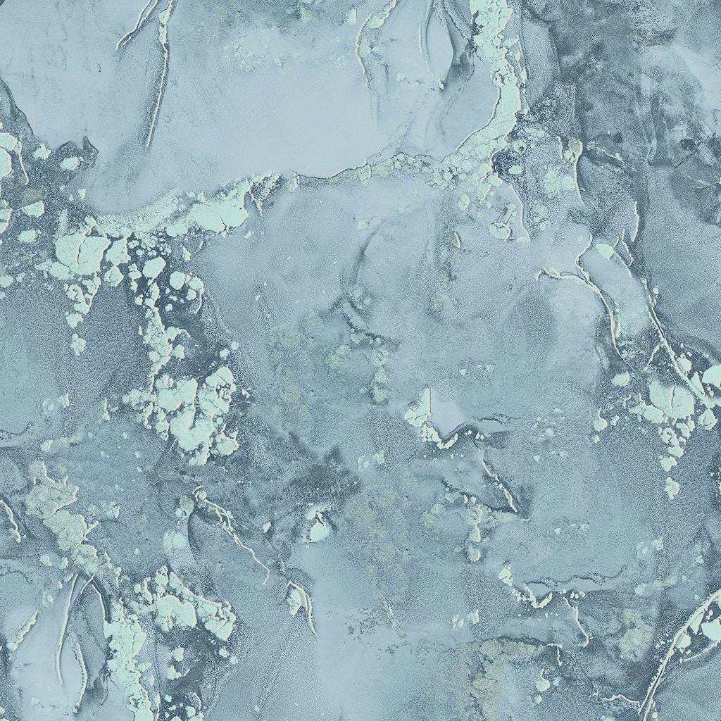Advantage Grandin Dark Blue Marbled Wallpaper