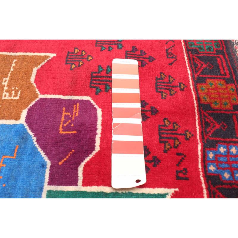 ECARPETGALLERY Hand-knotted Teimani Red Wool Rug - 2'10 x 4'9