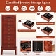 preview thumbnail 6 of 8, Costway Wood Jewelry Cabinet Armoire Storage Box Chest Stand Organizer - 10.5'' X16'' X40''