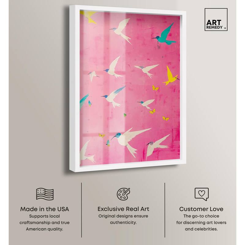 Soaring Sorbet Shadowbox by Art Remedy