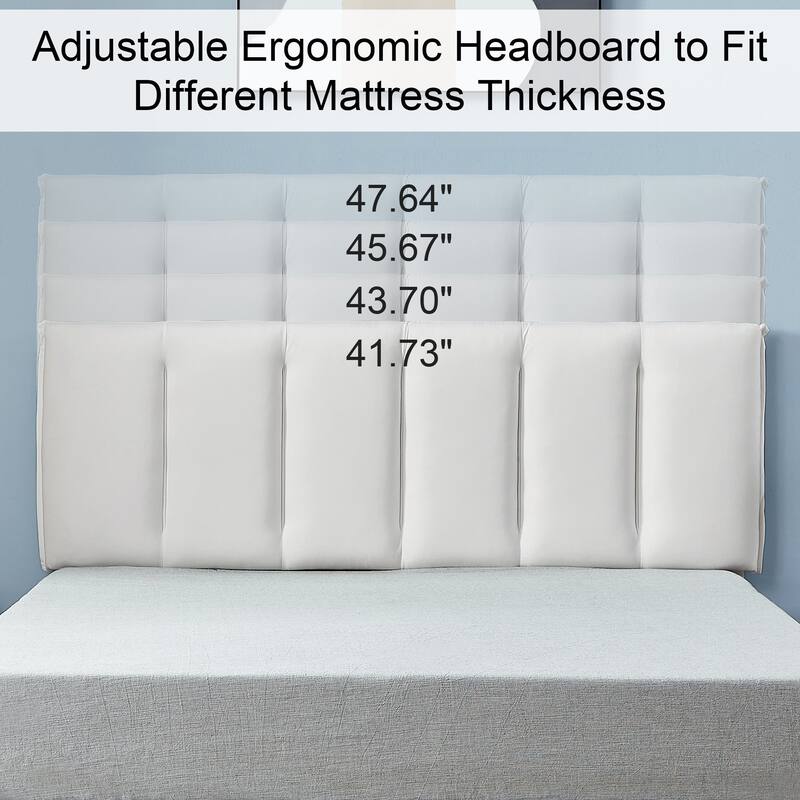 Upholstered Velvet Upholstered Bed Frame with Adjustable Height Headboard No Box Spring Needed Platform Bed Under Bed Storage