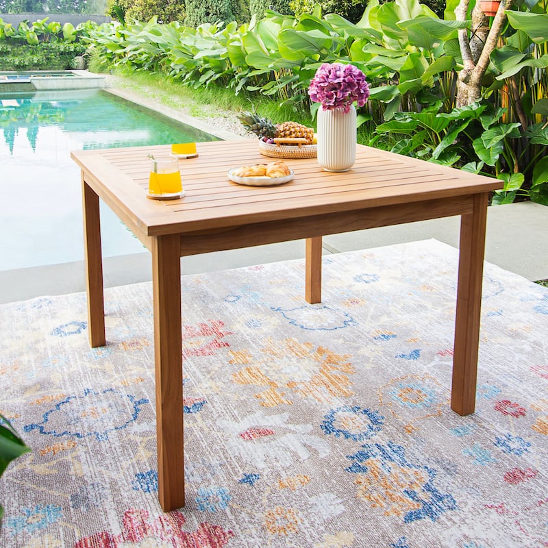 Cambridge Casual Lancaster Teak Outdoor Square Dining Table