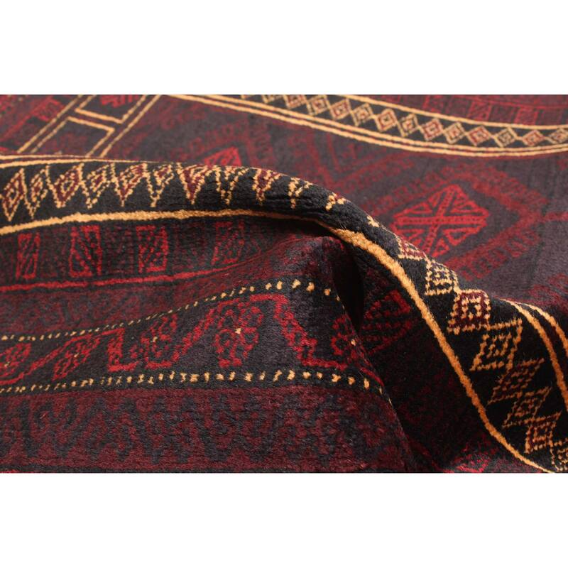 ECARPETGALLERY Hand-knotted Teimani Black Wool Rug - 3'1 x 4'7